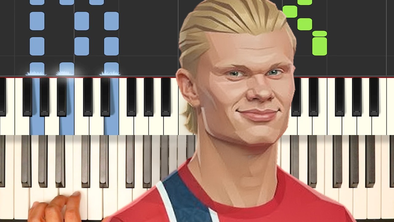 Haaland - Theme - FÁCIL - Piano Tutorial - Notas Musicales - Cover