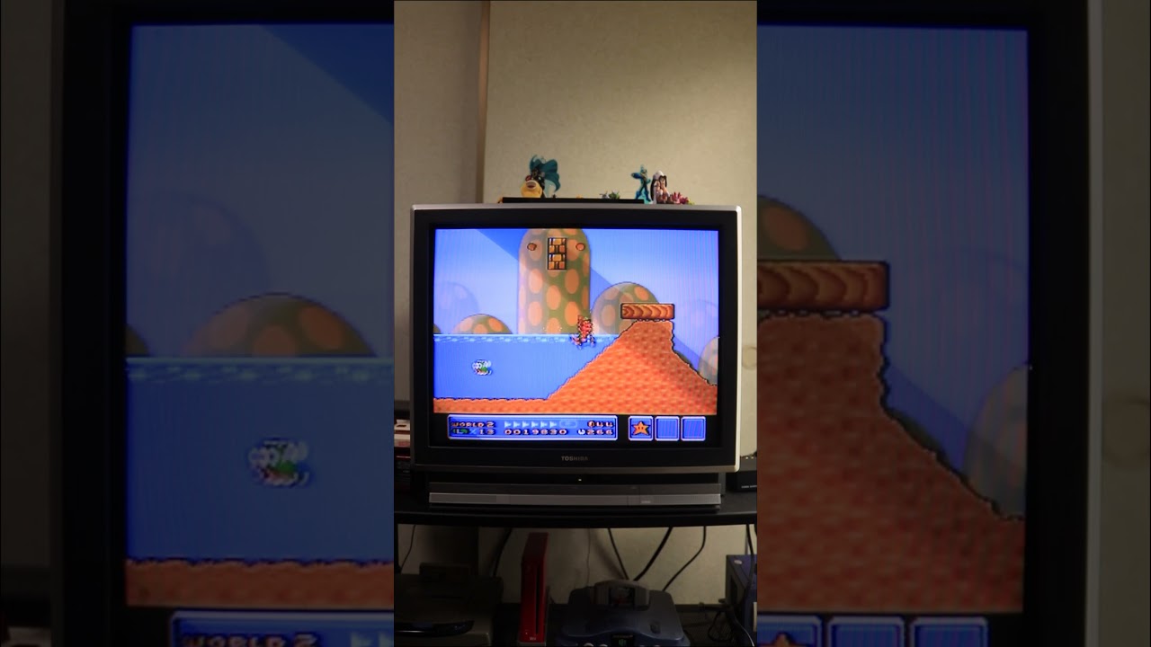 Super Mario Bros 3: World 2 Stage 2 on CRT (SNES)  #retrogaming #crt #supermariobros3
