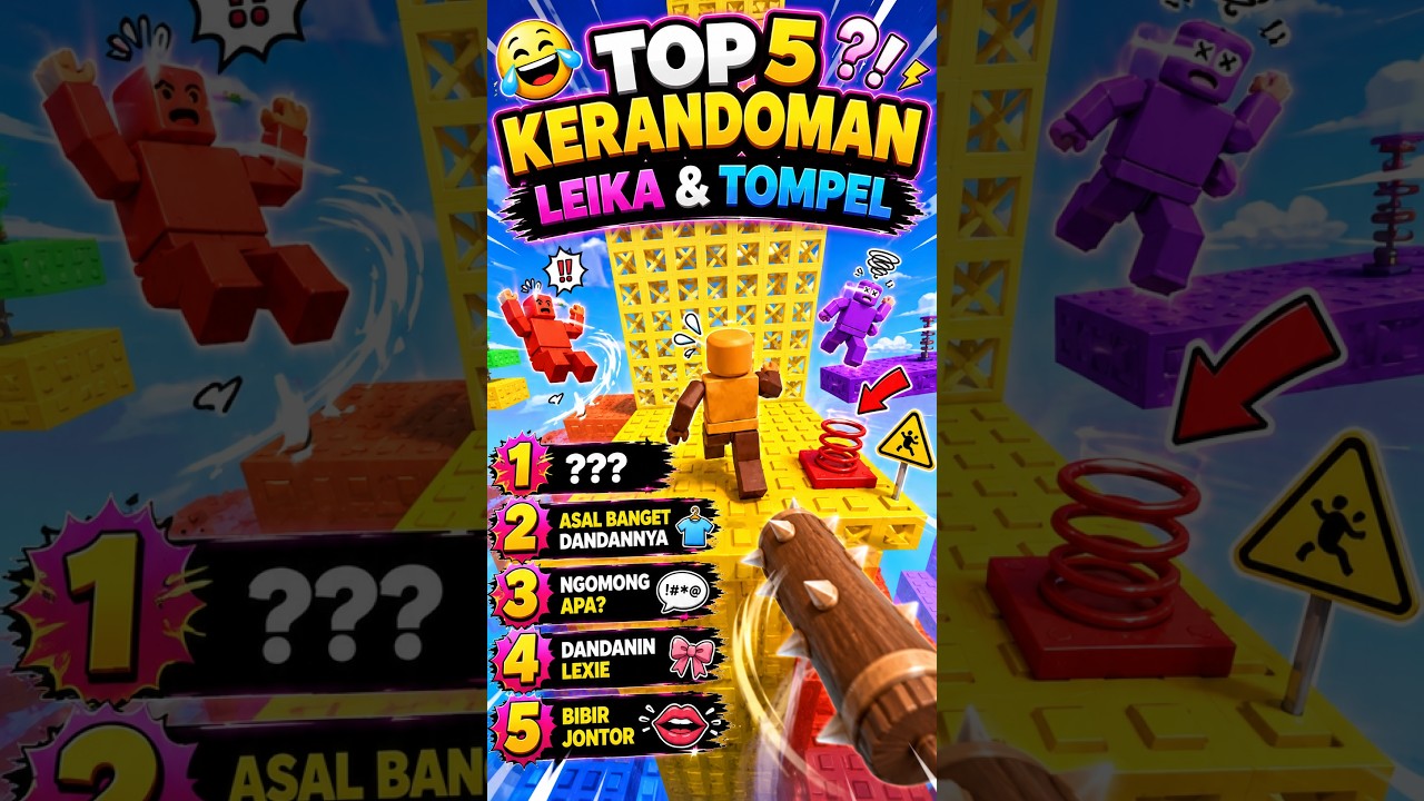 TOP 5 TOWER DANDAN !! Leika jadi aneh bentuknya #roblox #leikagaming #shorts