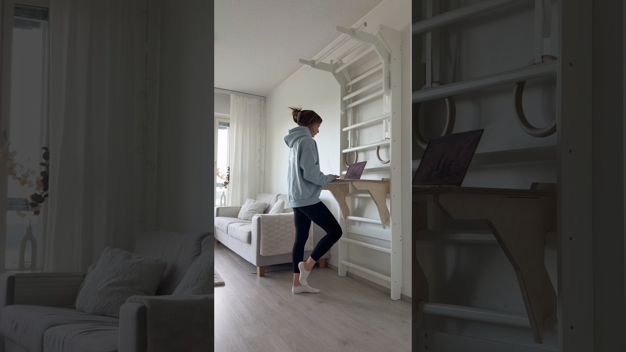 My dream workspace🩵 #home #workout #healthylifestyle #fitness
