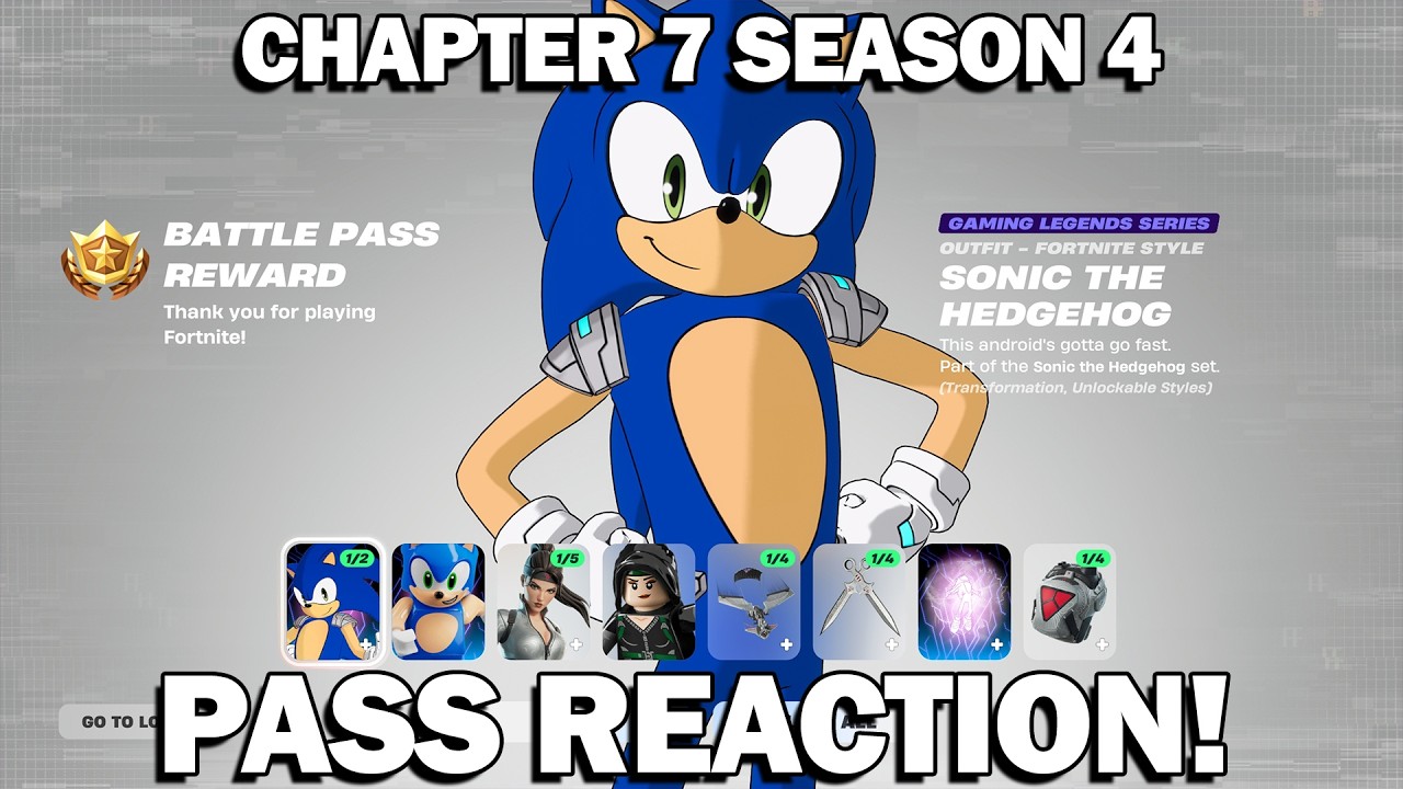 FORTNITE CHAPTER 7 SEASON 4 BATTLE PASS REACTION!