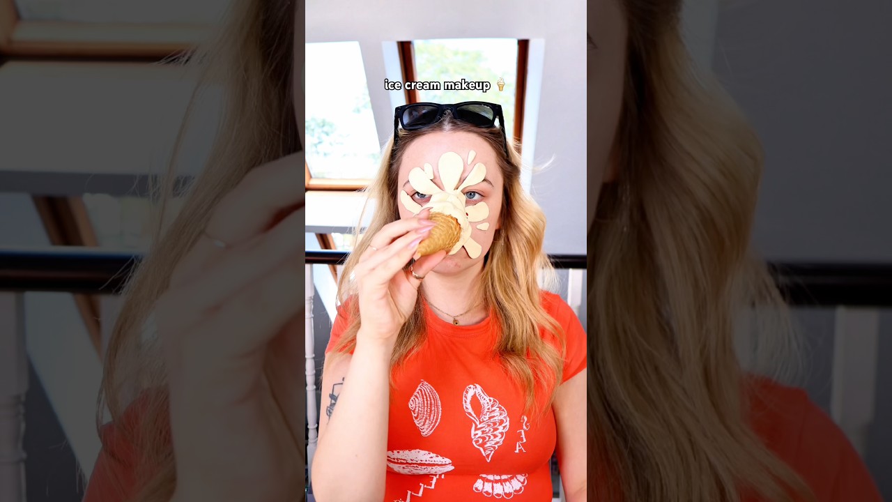 ICE CREAM CLAYMATION MAKEUP 🍦🫪 #stopmotion #makeup #grwm
