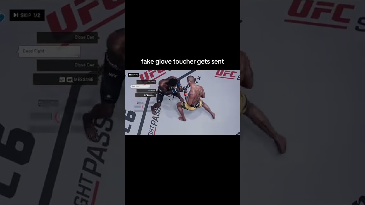 FAKE GLOVER TOUCHER GETS A REALITY CHECK #ufc #ufc6 #mma #boxing #gaming #s2basic #shorts