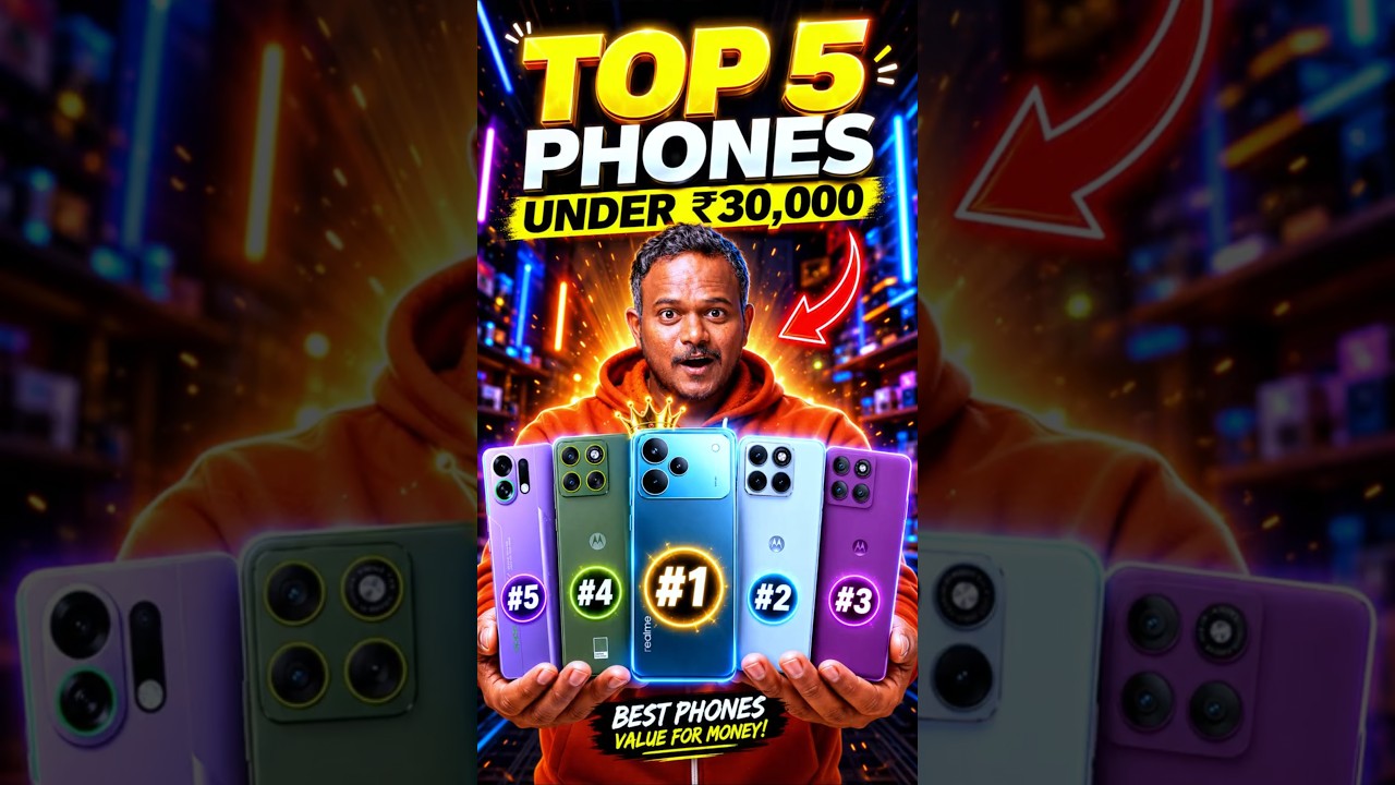 TOP 5 BEST PHONES UNDER ₹30,000 🔥 #shorts