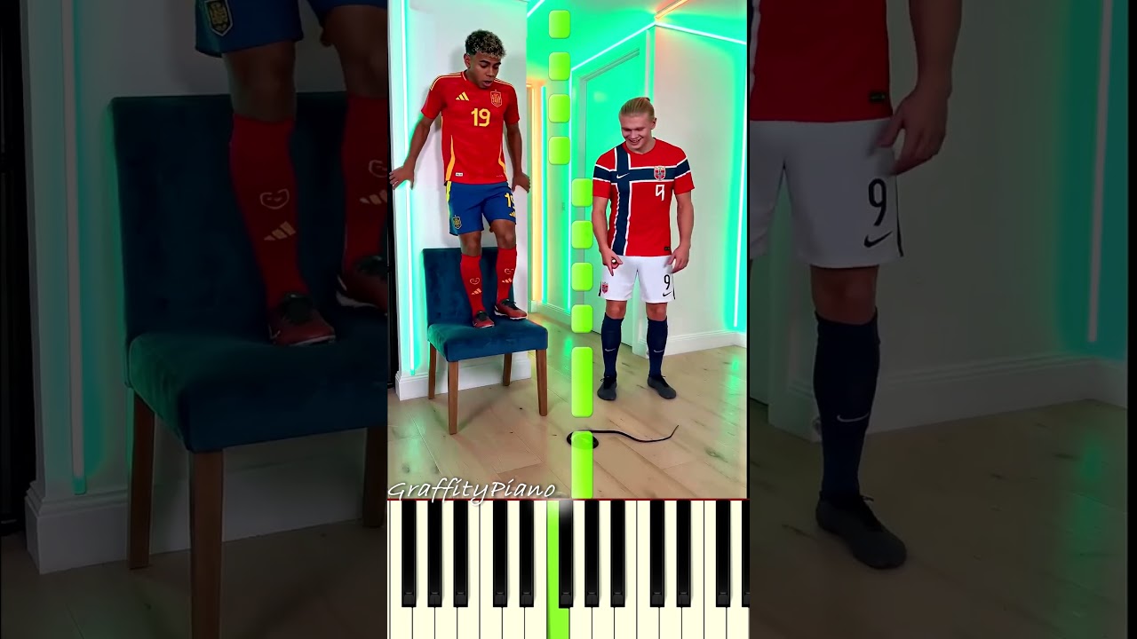Haaland Was Brave for 3 Seconds  #football #haaland #parody Piano Tutorial