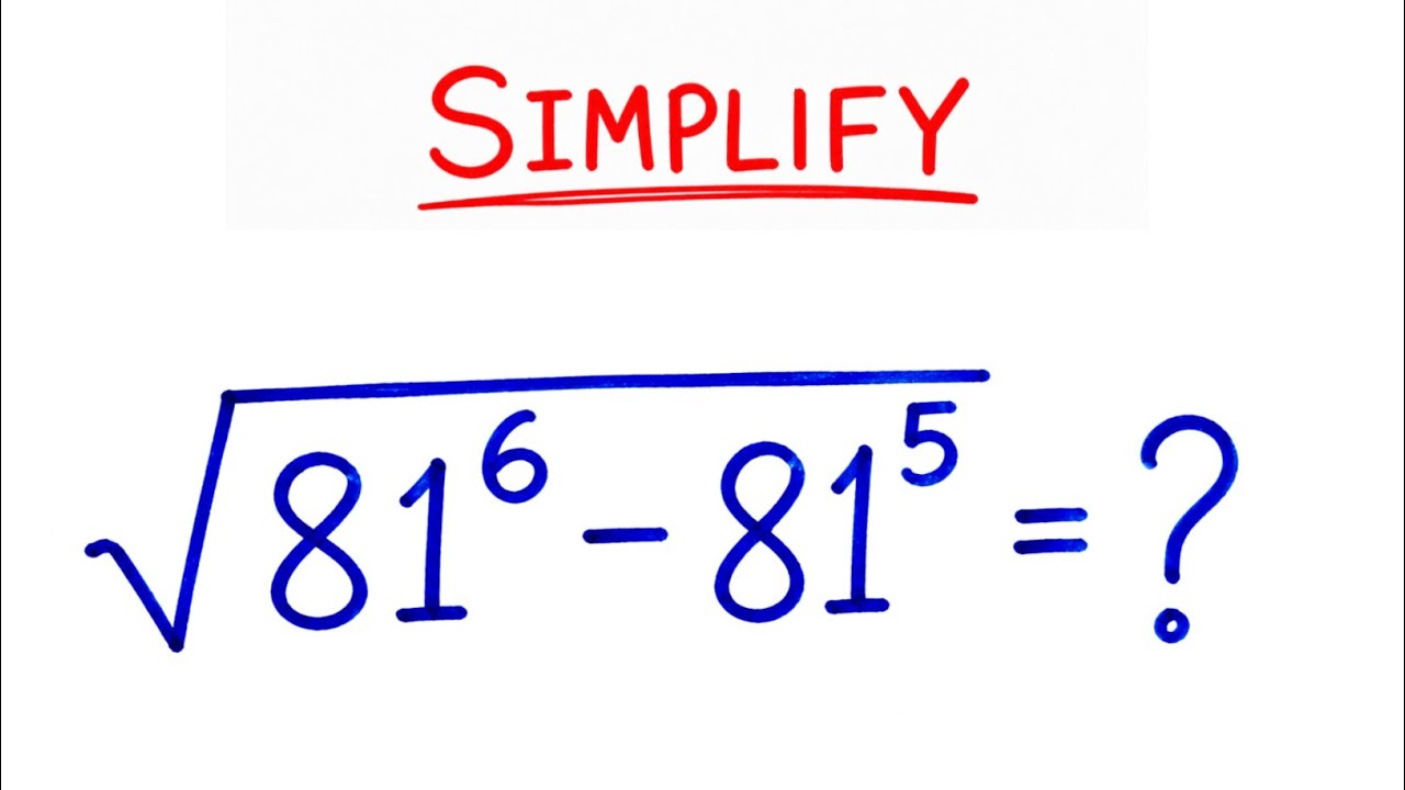 Germany | A Nice Square Root Simplification Question | Maths Olympiad 