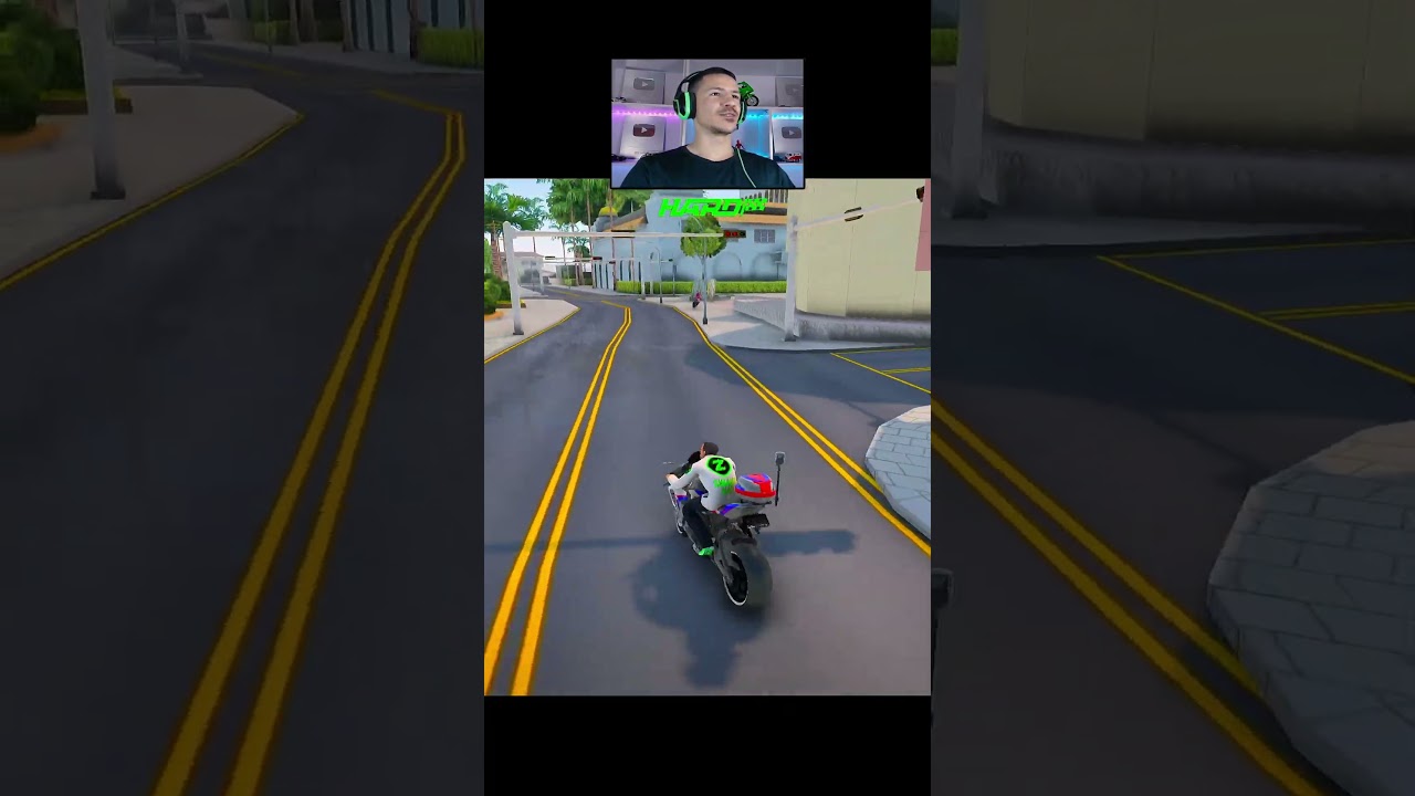 Nao deixou o cara escapar na fuga de moto #gta #gameplay #shorts #shortvideo