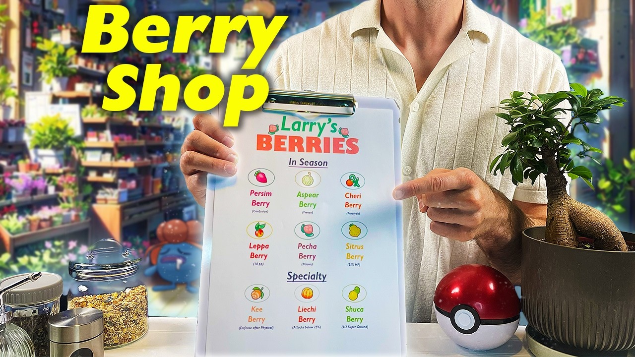 Buying Pokemon Berries for Your Next Battle | ASMR Pokemon Adventure Roleplay