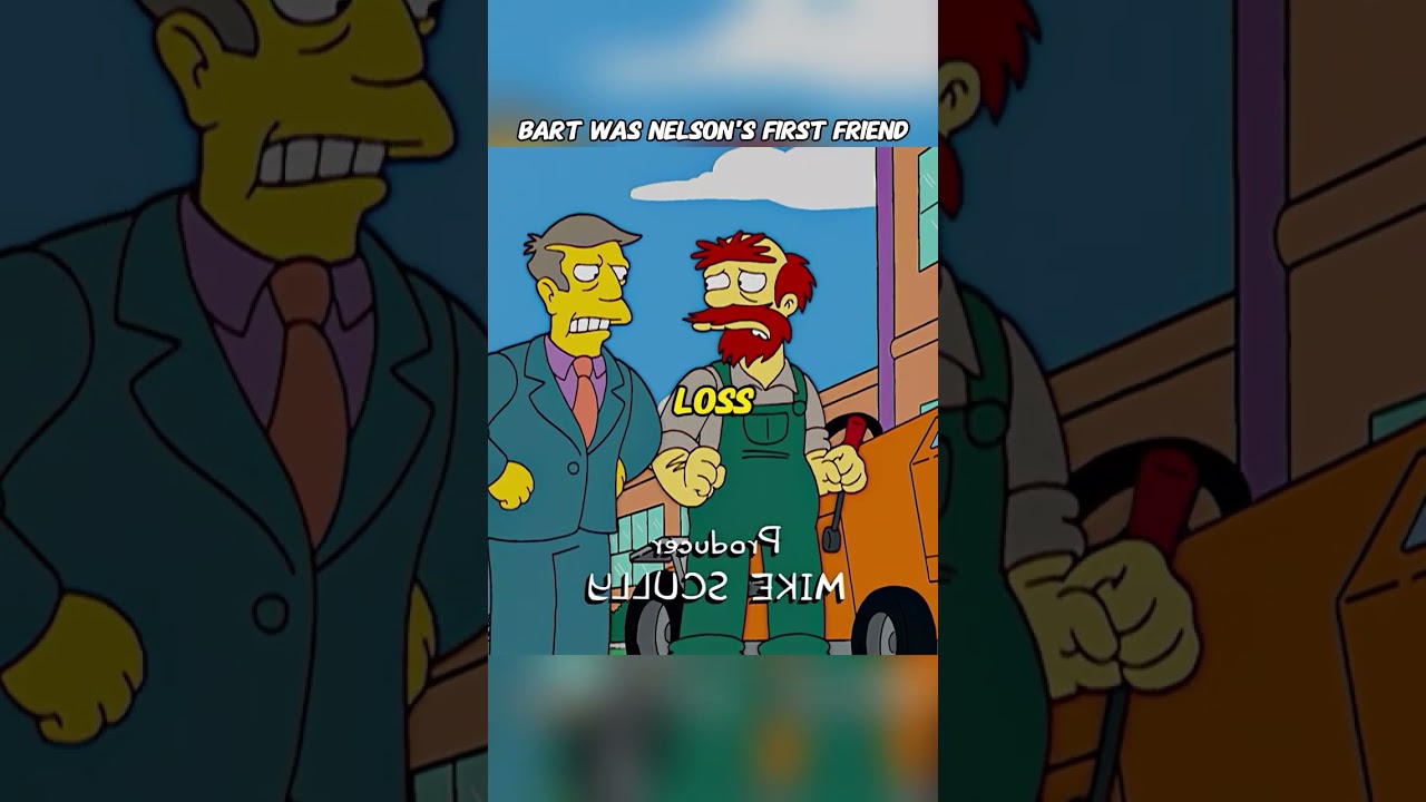 Bart was Nelson's first friend #thesimpsons #simpsons #cartoon #animation