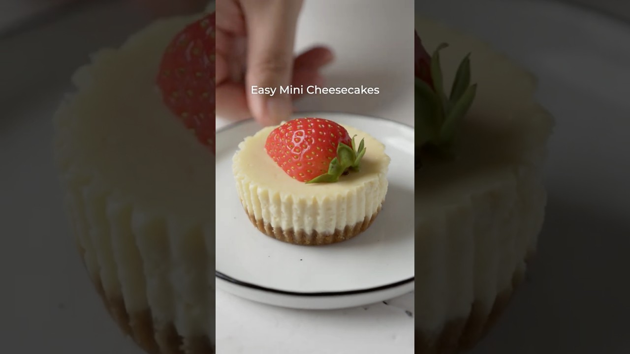Easy Mini Cheesecakes 🍓