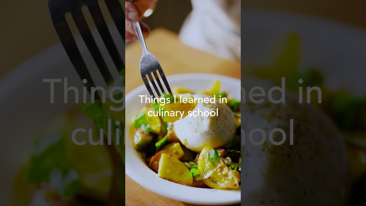 More things I learned in culinary school #chef