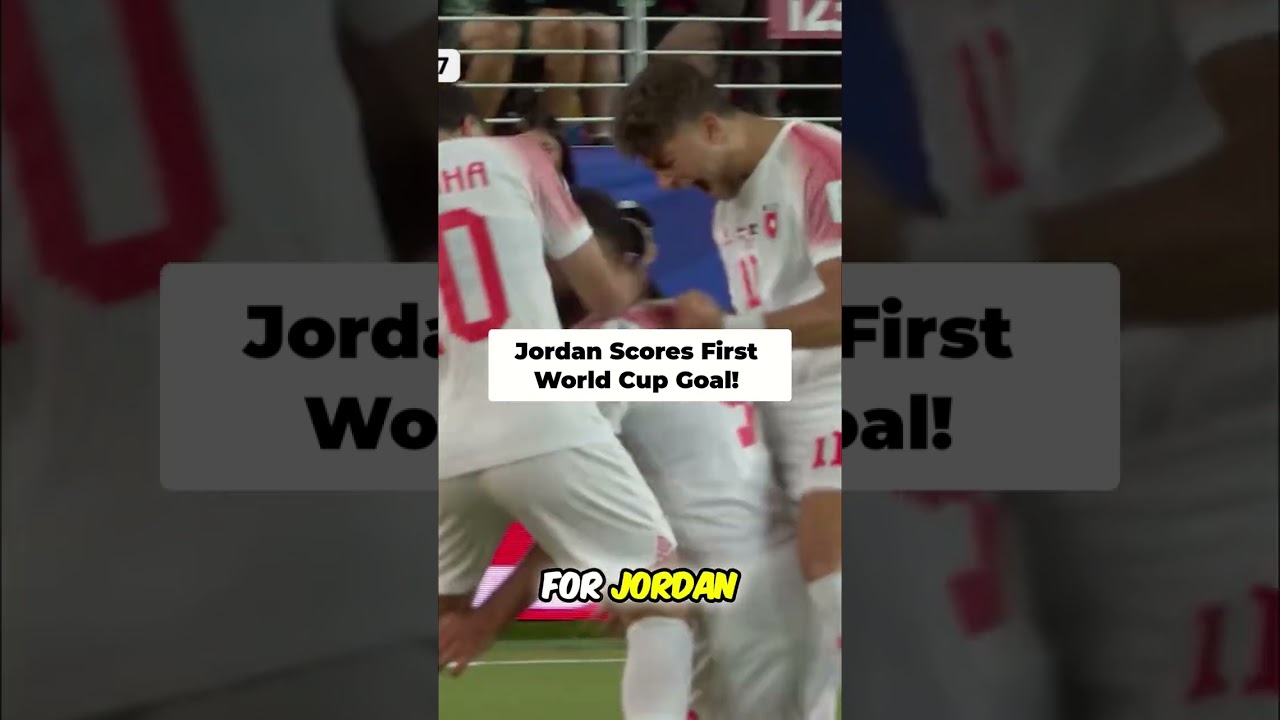 Jordan's Historic First World Cup Goal! Ali Oluwan Scores Equalizer! #shorts