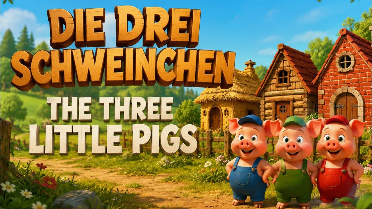 The Three Little Pigs in German 🇩🇪 | Die drei Schweinchen