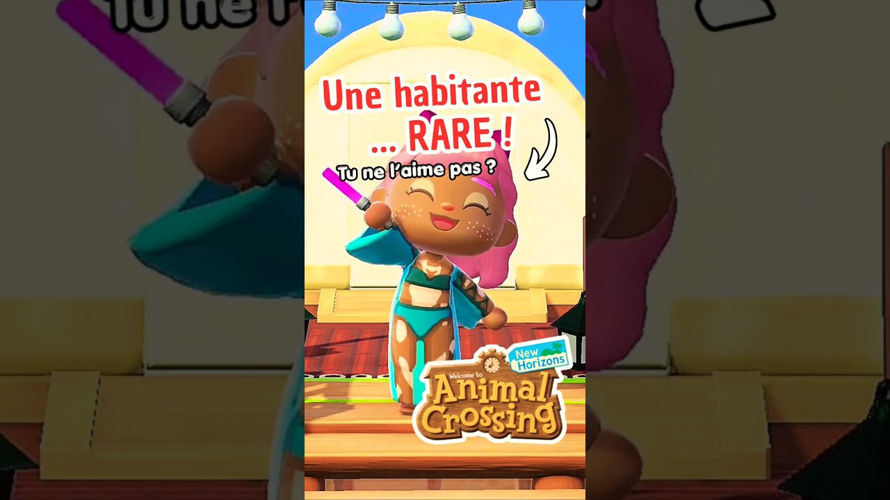 J'AI UNE HABITANTE RARE INCROYABLE ! Animal Crossing #acnh #animalcrossing #shortsfeed