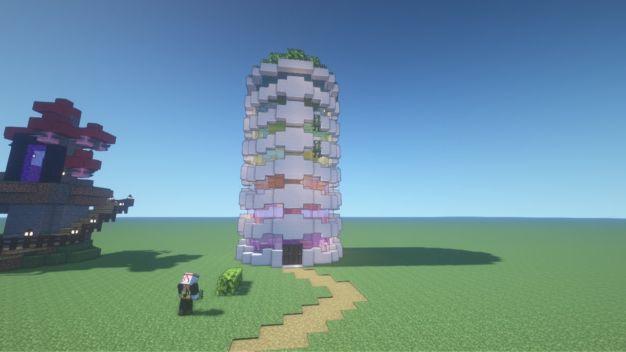 How to build a modern treehouse in Minecraft (Survival Starter House) #Shorts