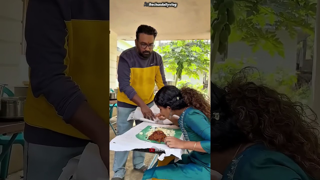 Why Was He Standing Beside Her While She Ate? 🤔
