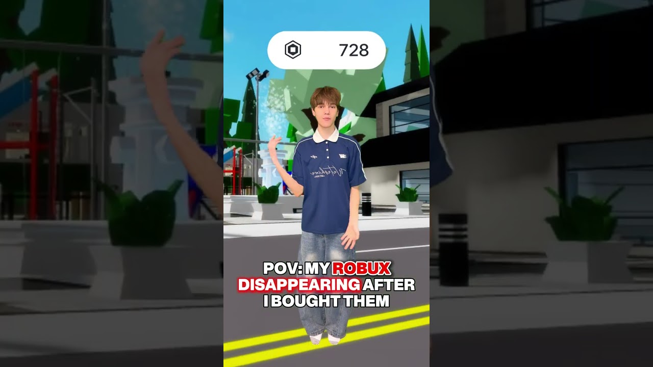 This is EVERY roblox PLAYER when they get ROBUX.. 💸😭 #roblox #robloxshorts #robloxmemes