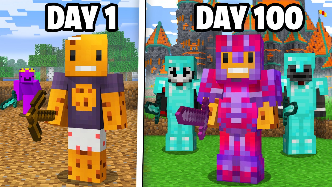 I Survived 100 Days on the DEADLIEST Minecraft Server