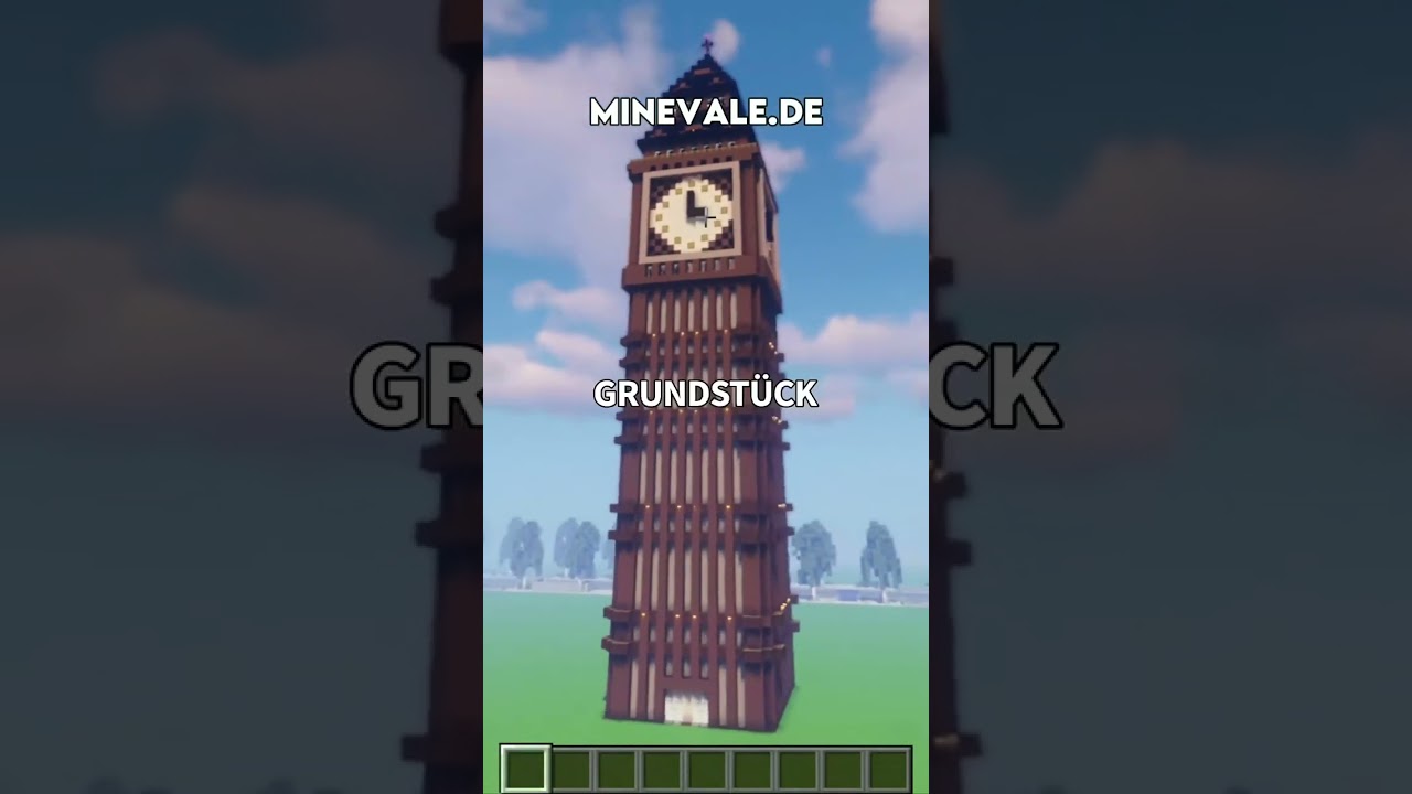 Ich FINDE ein TURM auf meinem MINECRAFT SERVER! 🙈😂 #citybuild #minecraft #shorts