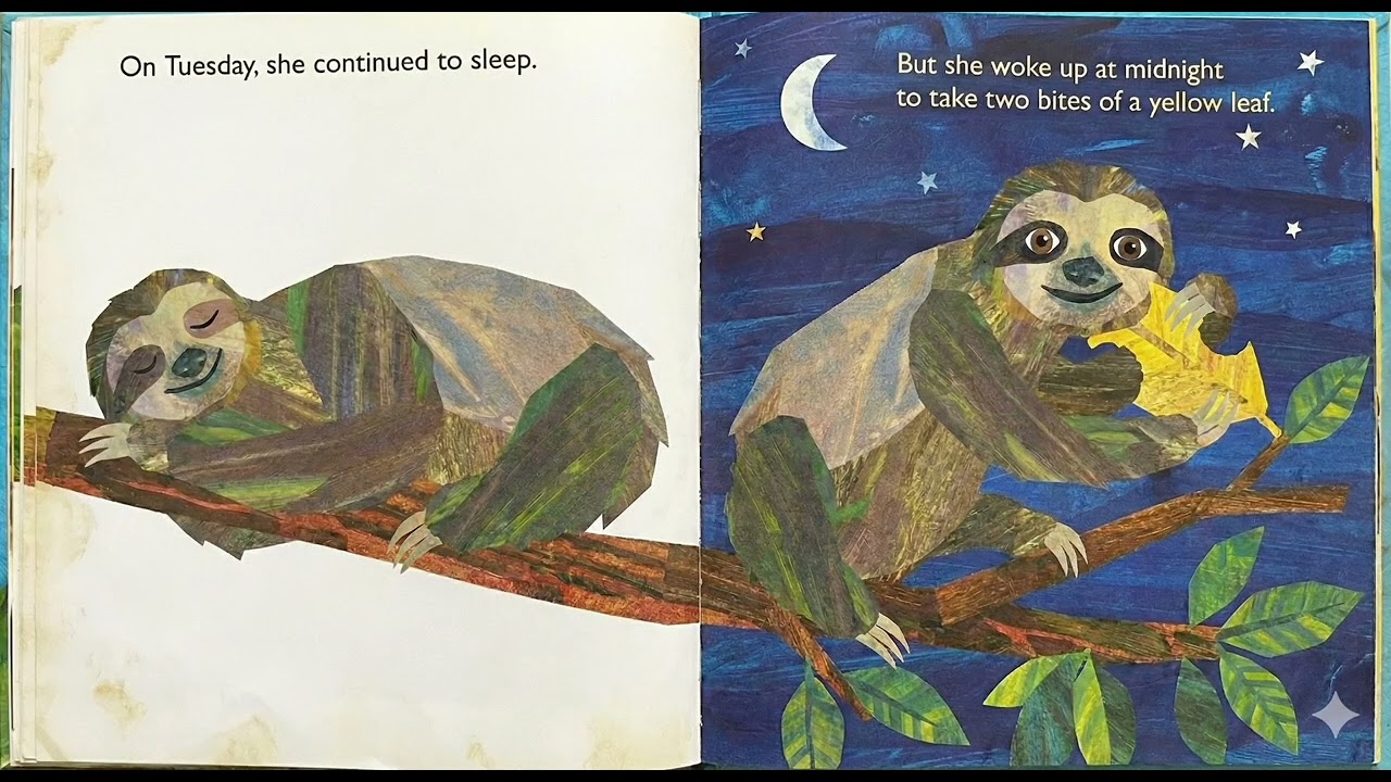The Very Sleep South - Eric Carle-style illustrations