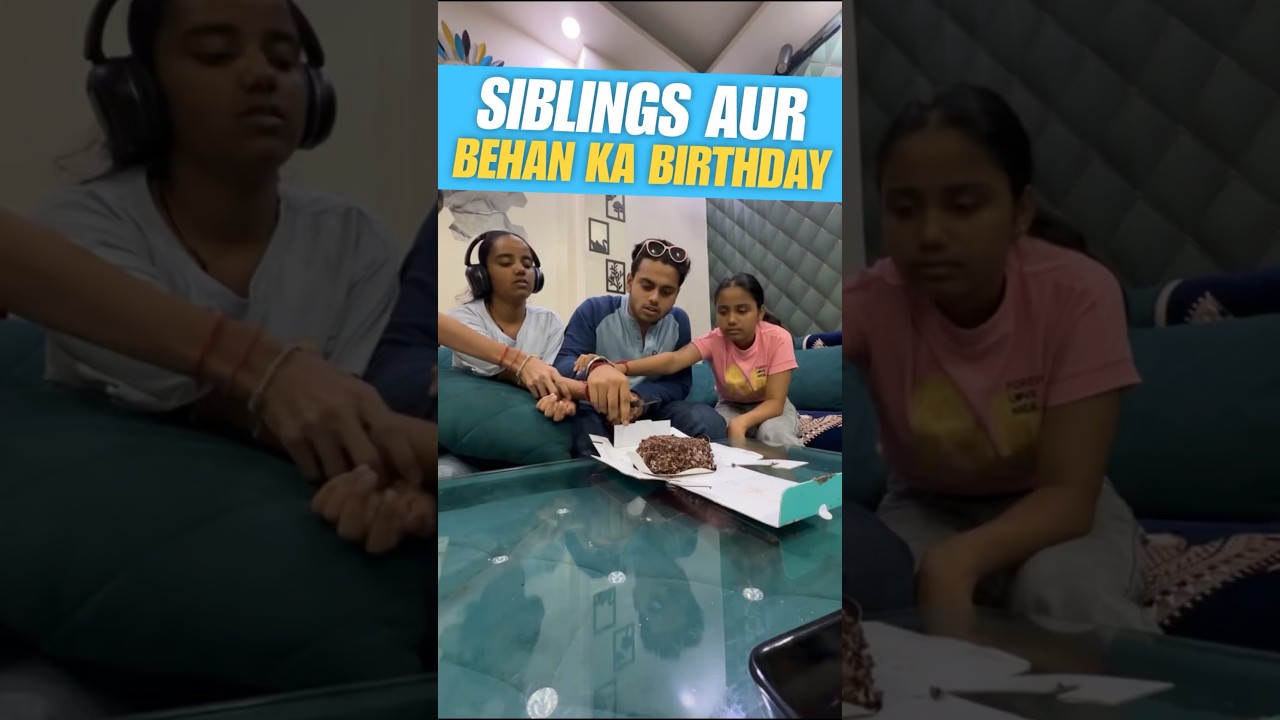 Siblngs Aur Behan Ka Birthday 😂 #funny #shorts