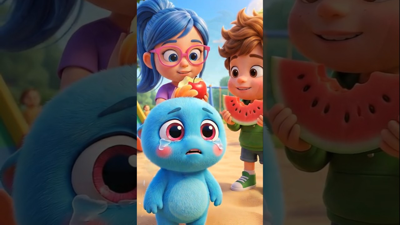 Sharing is Caring 🍉✨ | Sad Baby Gets Watermelon 🍉🥺❤️ #shorts #funlearning #kidssongs