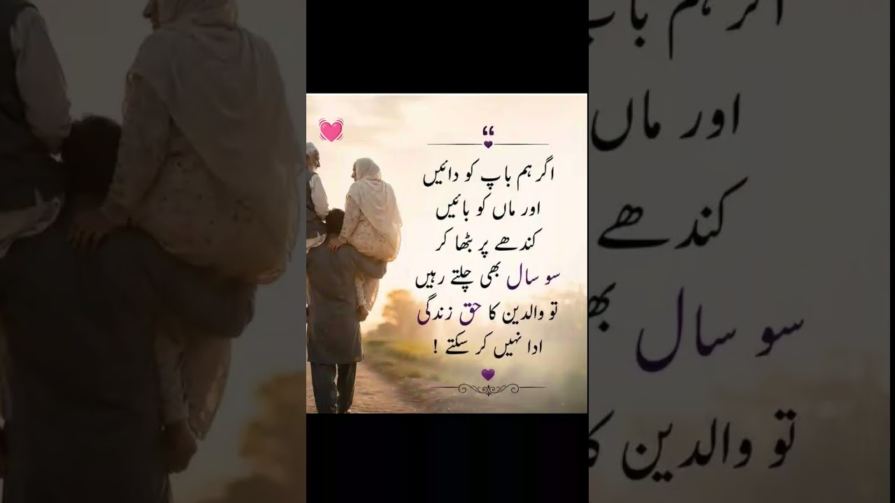 parents love 💓🌟 #urduquotes #quotes #allah #parents #live #love #shorts