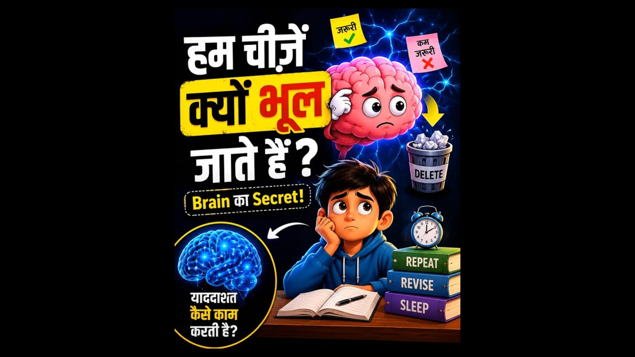 हम चीज़ें क्यों भूल जाते हैं? 🧠 | Memory Science Explained