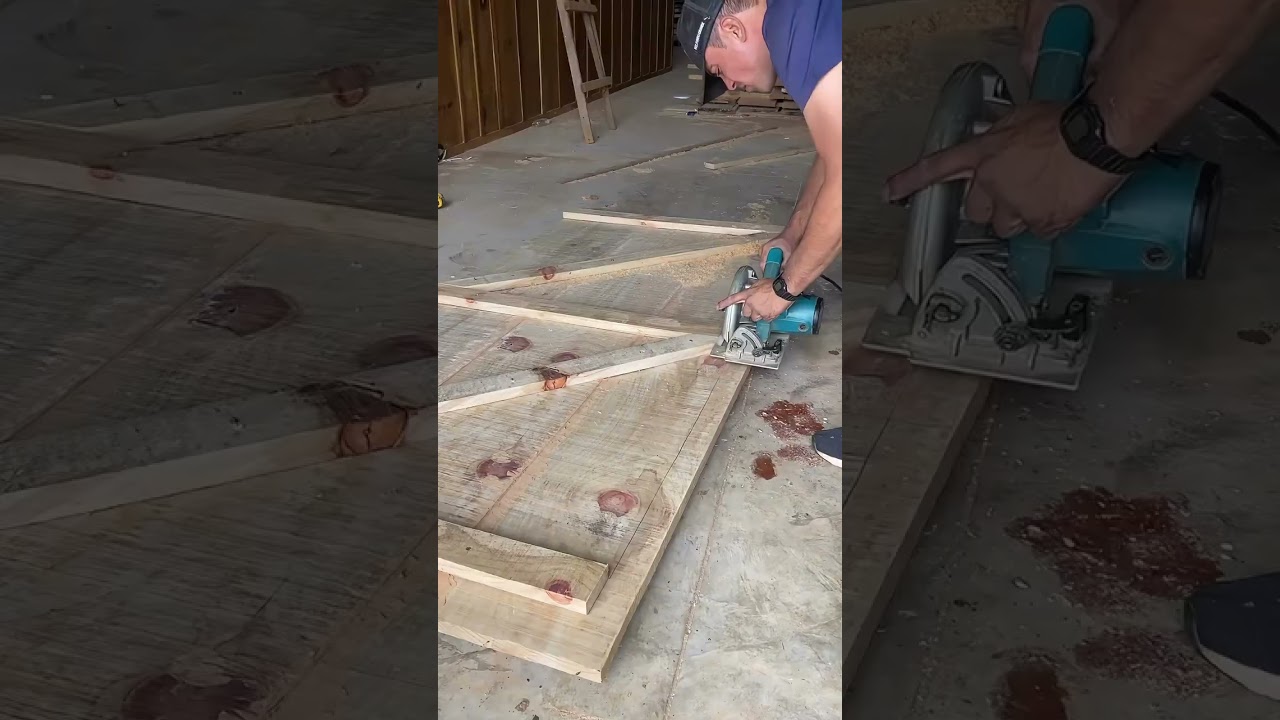 DIY Barn Door Build (Start to Finish) #diy #construction #woodworking