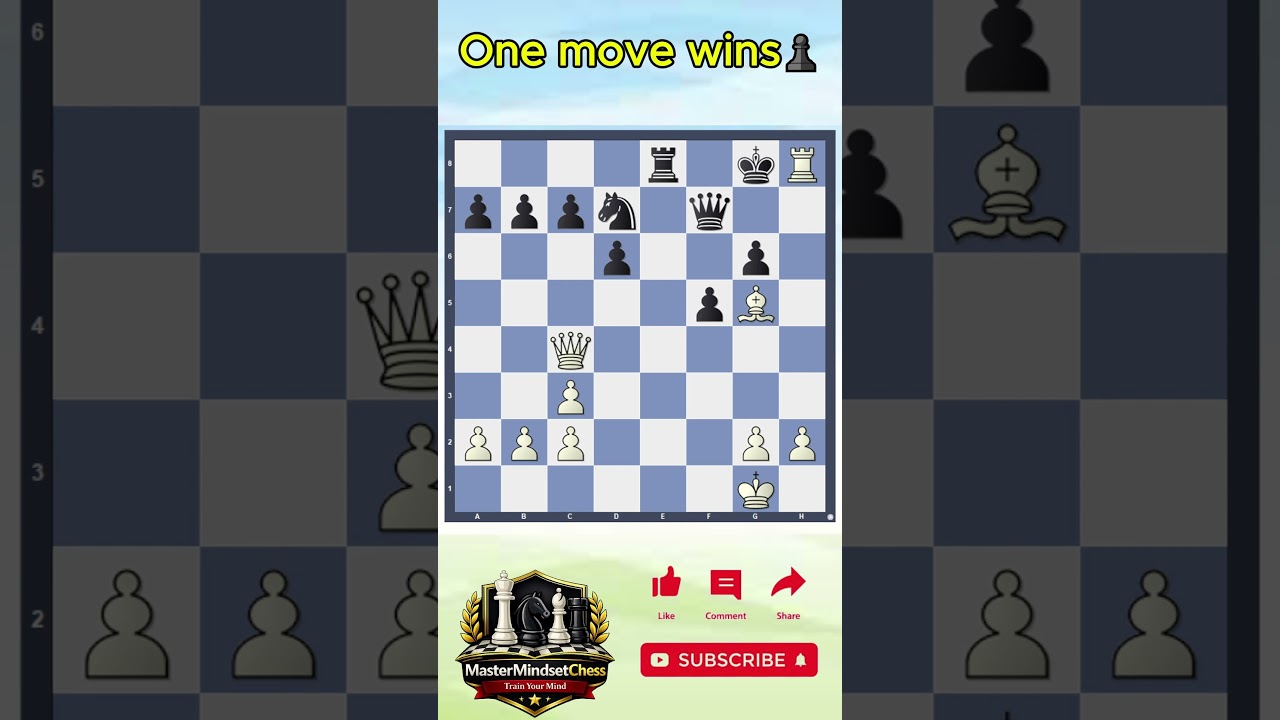One move wins♟️♟️#shorts