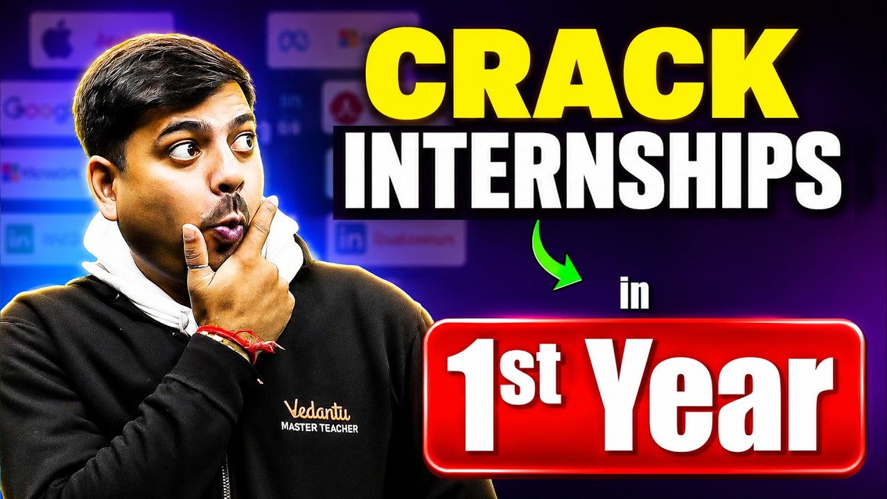 How to Get an Internship in 1st Year of College? 🚀 Complete Roadmap | Harsh sir
