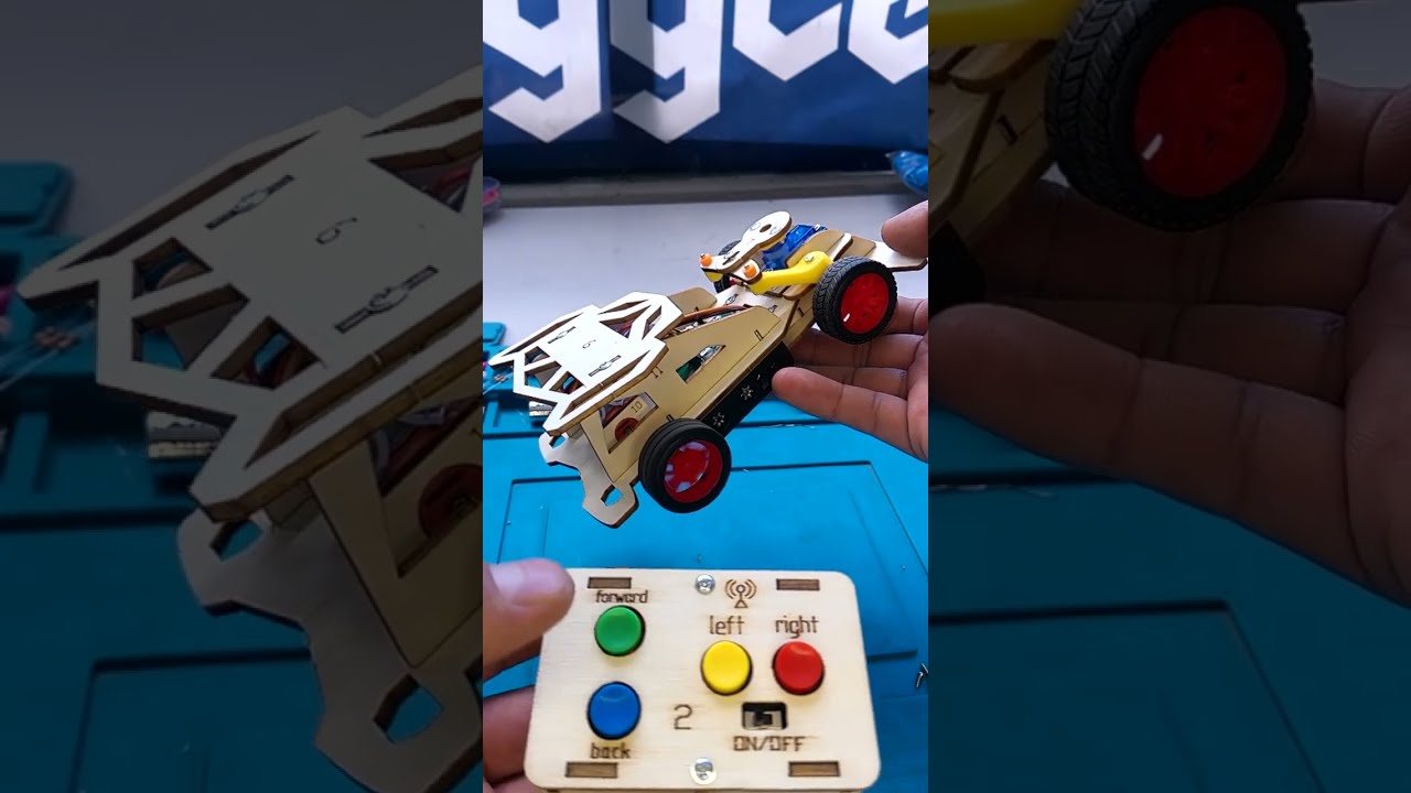 🚗🔧 Kit STEM Automóvil Electrónico con Dirección para Armar #Electronica #STEM #Beeggle #robótica