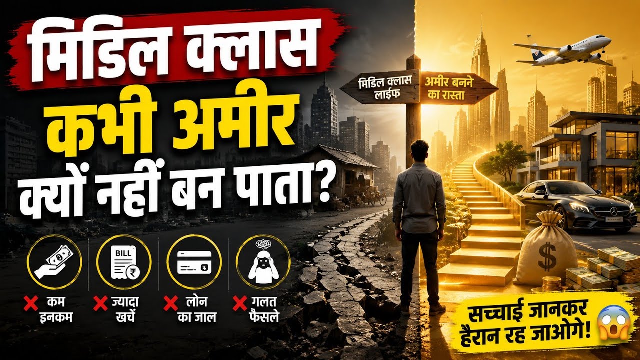 🚨 मिडिल क्लास कभी अमीर क्यों नहीं बन पाता? 90% लोग नहीं जानते! 😱