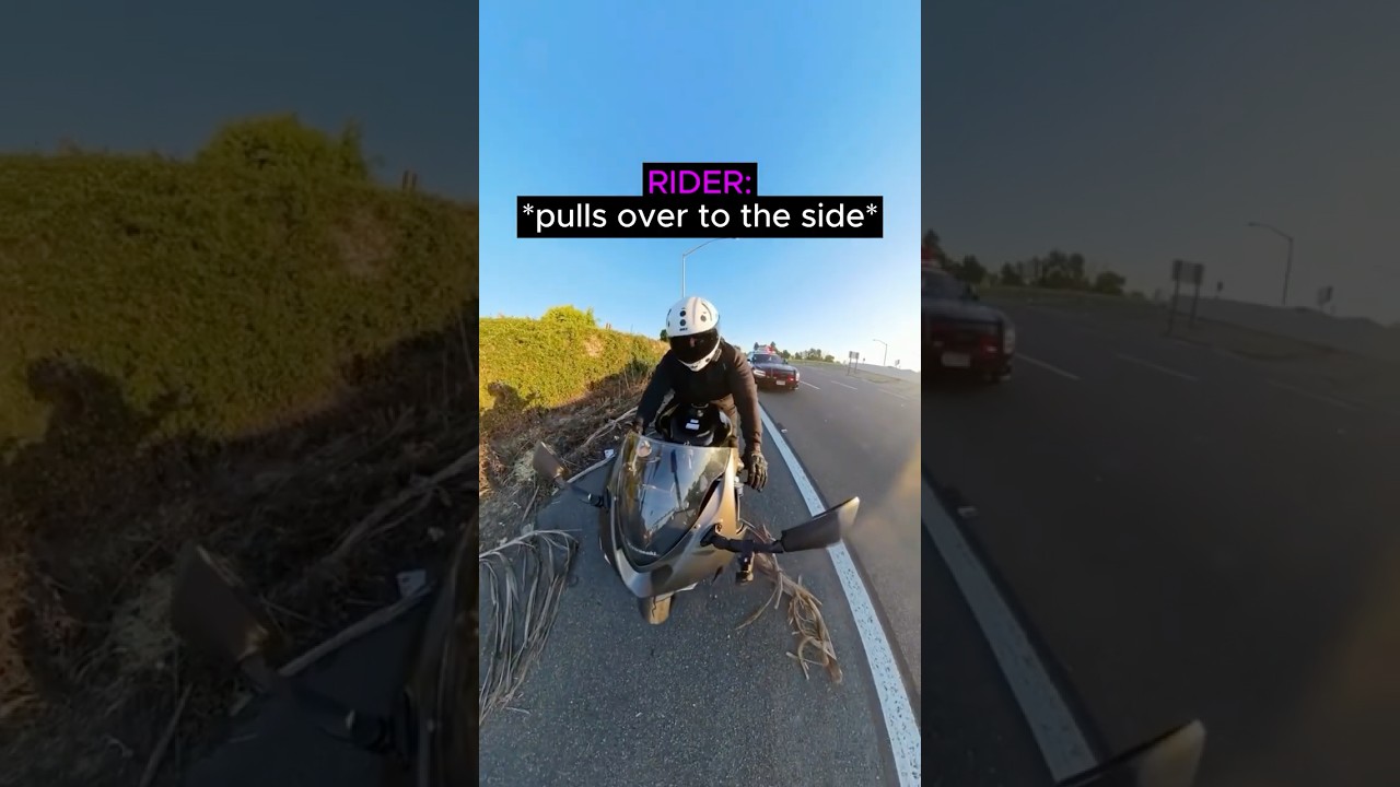 Biker Caught Red Handed #shorts #motorcycle