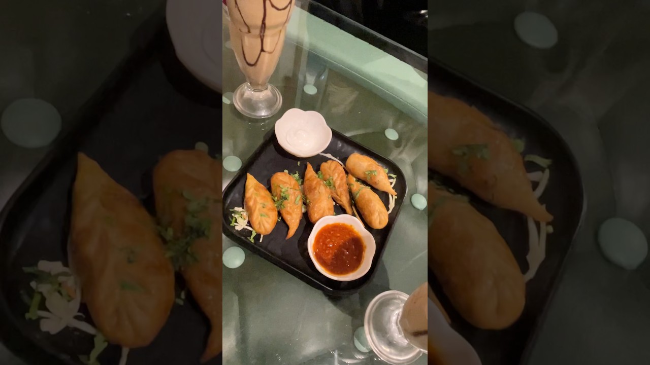 Momos😍cold coffee😋#ytshorts #momos #momosrecipe #coldcoffee #cafe #fastfood #icecream #food