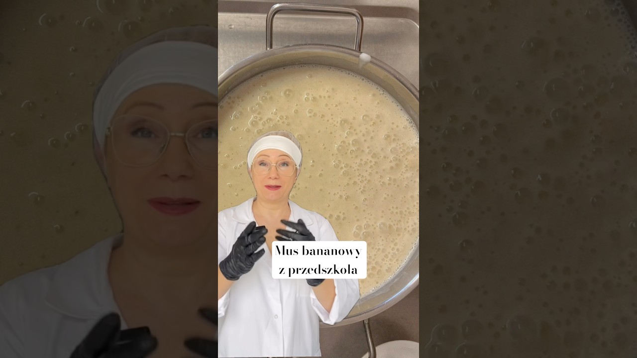 Mus bananowy w przedszkolu na podwieczorek #przedszkole #deser #podwieczorek #healthyfood