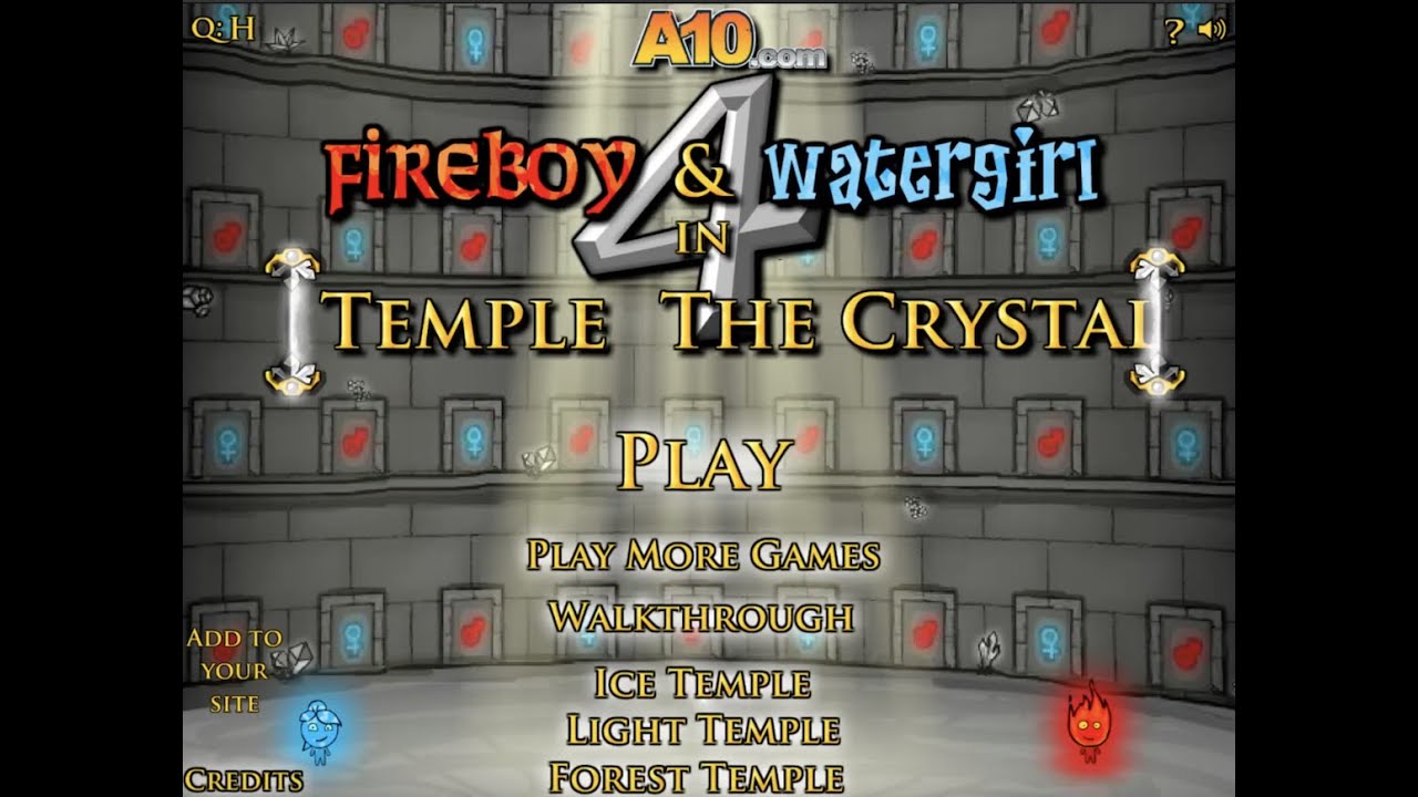 Fireboy and Watergirl 4: The Crystal Temple Speedrun, (4:43.77) CenterGem% 1P