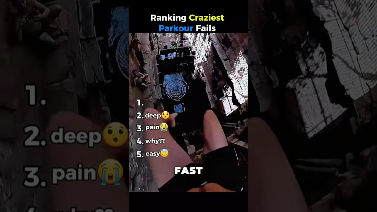Ranking the Funniest Parkour Fails Ever 😂 #usa