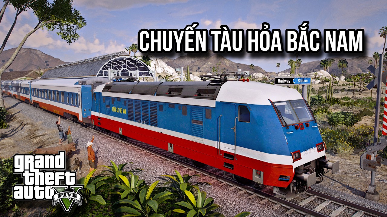 GTA V # Chuyến Đi Trở Về Quê Cùng Đoàn Tàu Lửa Xuyên Việt Siêu Chất | Ngọc Lâm Gaming