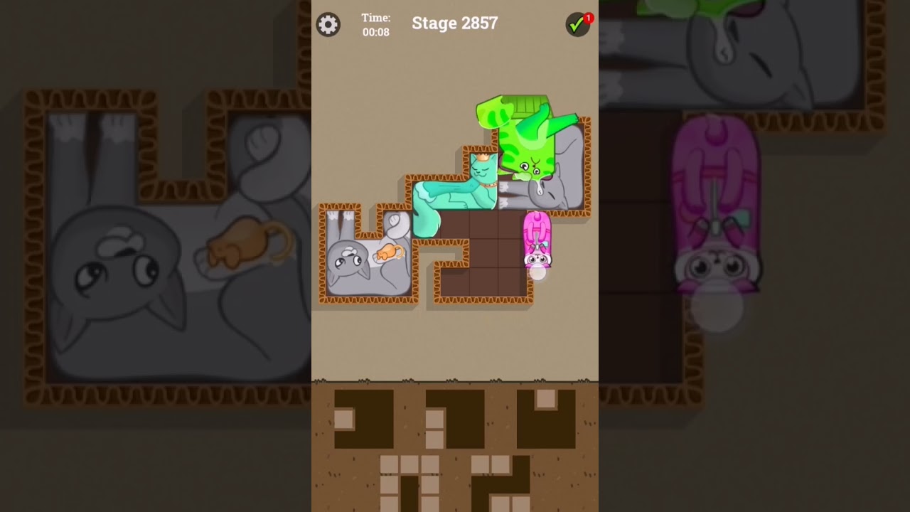 #2857 ASMR puzzle cat Walkthrough #trending