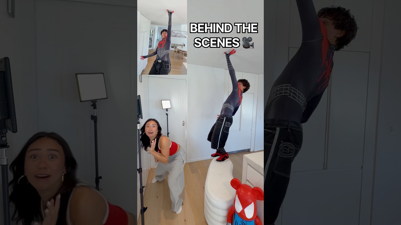 TUTORIAL OF MILES MORALES SPIDERMAN TREND 🕸️💥 #shorts #spiderman #spiderverse