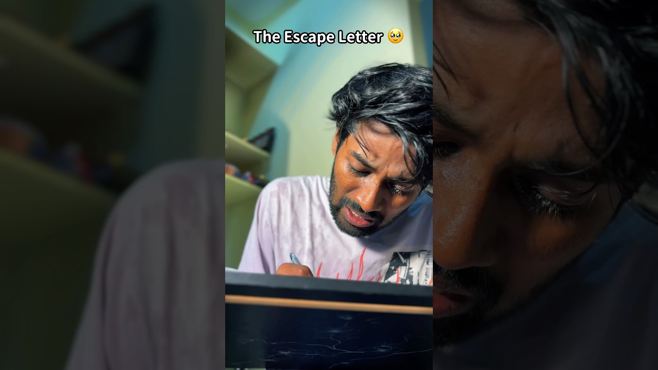 The Escape Letter!🥹 #comedy #funny #shorts #youtubeshorts #comedyvideo #funnyvideo