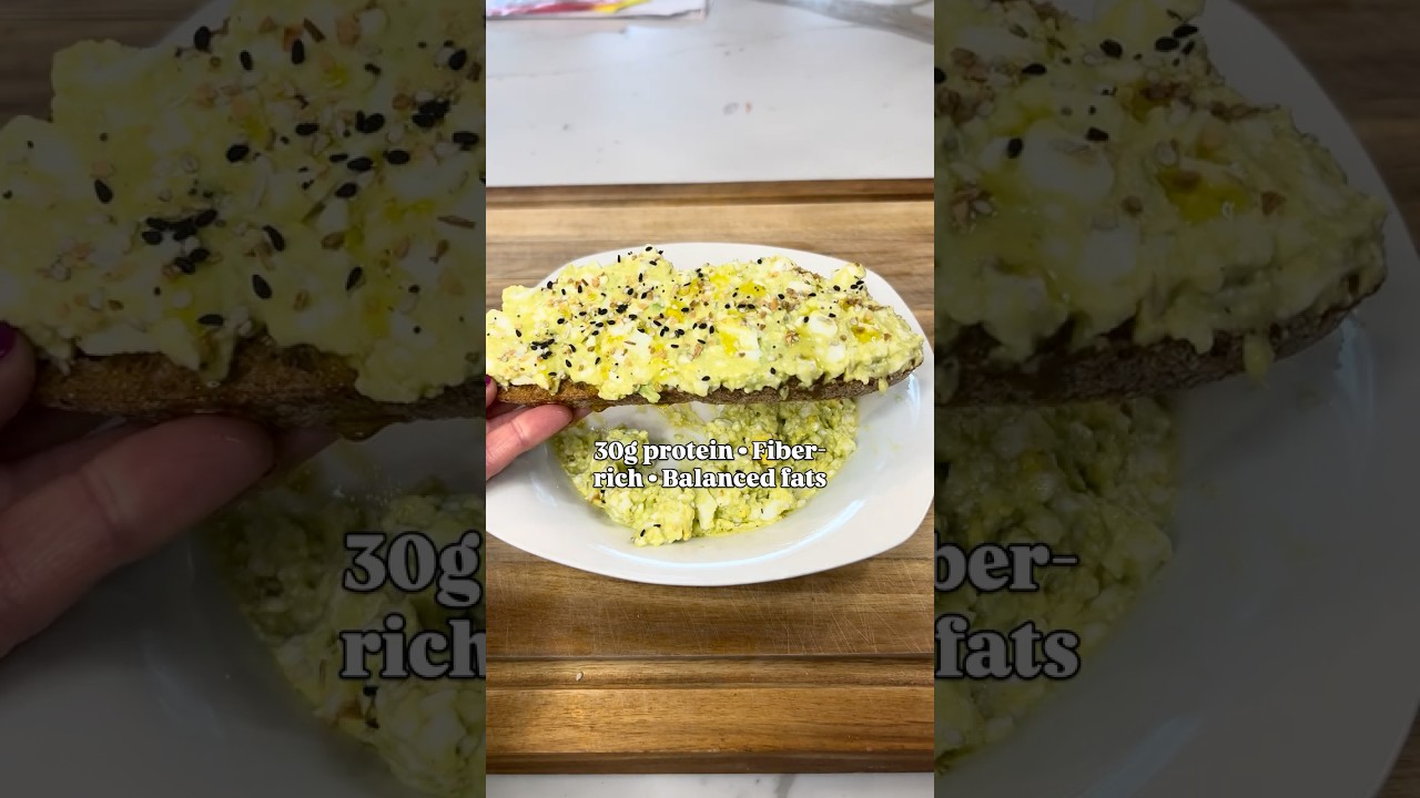 High-Protein Avocado Toast Ready in just 5 Minutes  #recipe #foodreels #keto #highproteinmeals