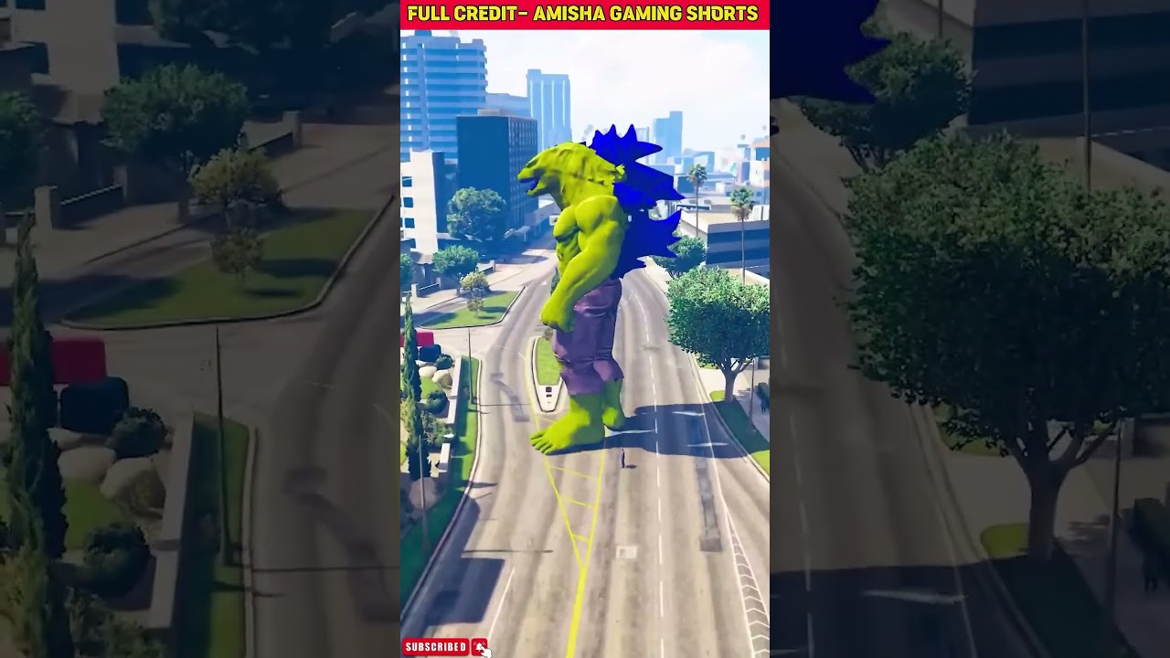 godzilla VS hulk zilla😱#gta5​ #shorts​ #shortsfeed​ #gta5​#cartoon​ #bangla​#trending​#viralshorts​