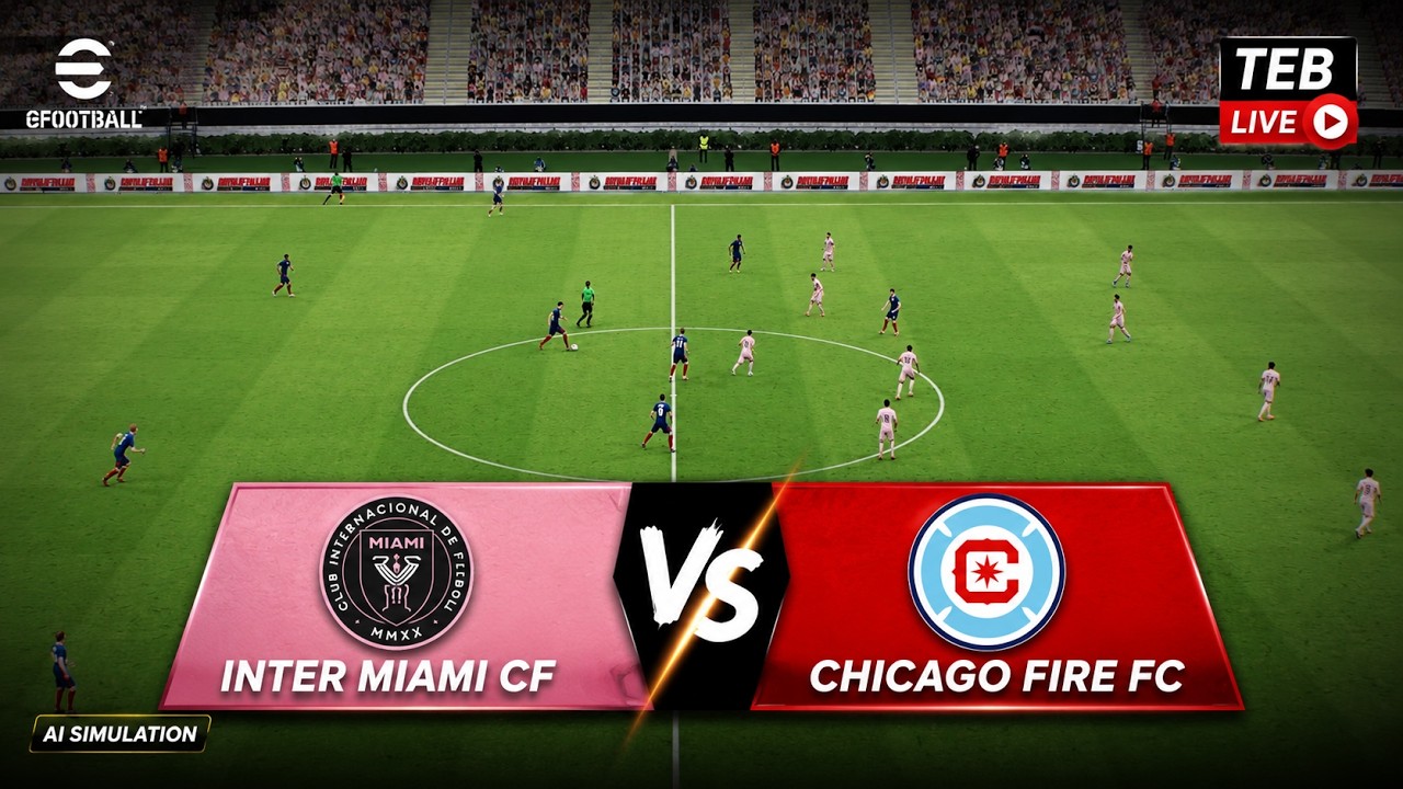 🔴Live: Inter Miami vs Chicago I Video Game Simulation I eFootball Live Stream I 23 July, 2026