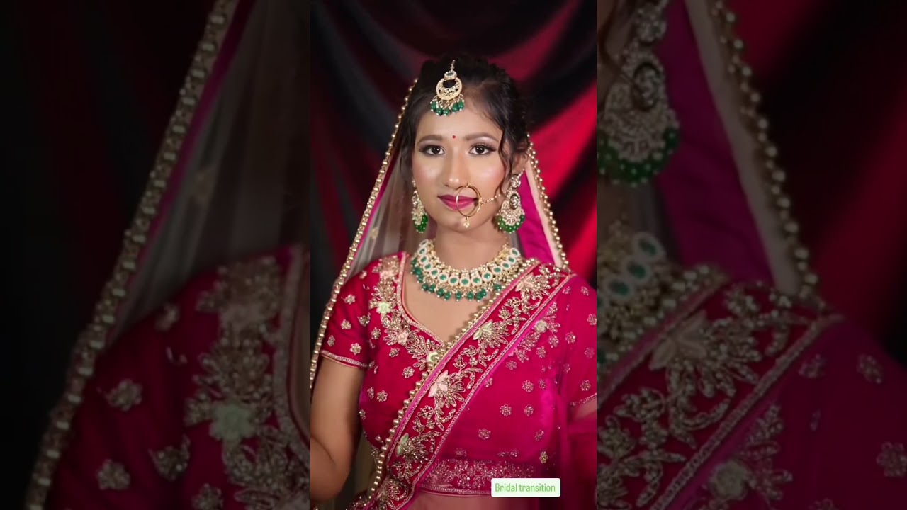 bridal transition 👰 #ytshorts #trending #shortvideo #makeup #viral #bridal