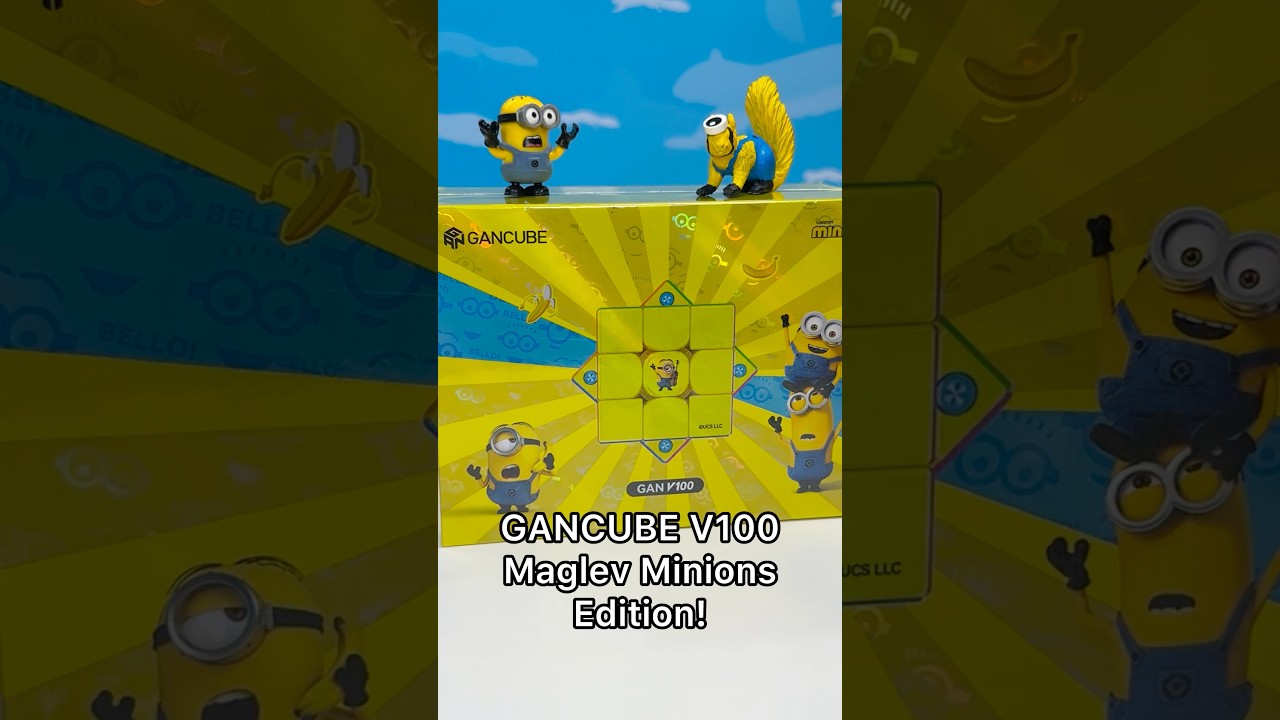 Minions GANCUBE iCarry4 & V100 Maglev Rubikscube Cubes! #gancube #rubikscube #Minions