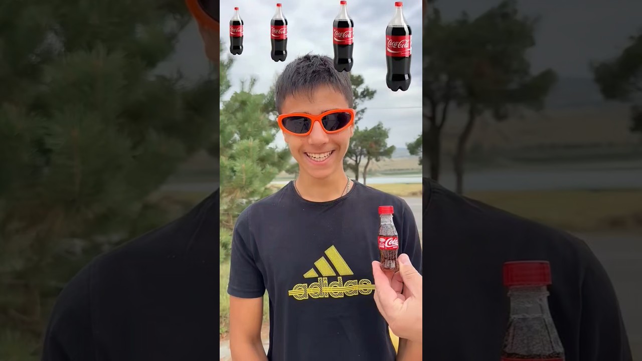 Big OR Small COCA-COLA!?🤤💦🥤#shorts #viral #gukafamilyshow