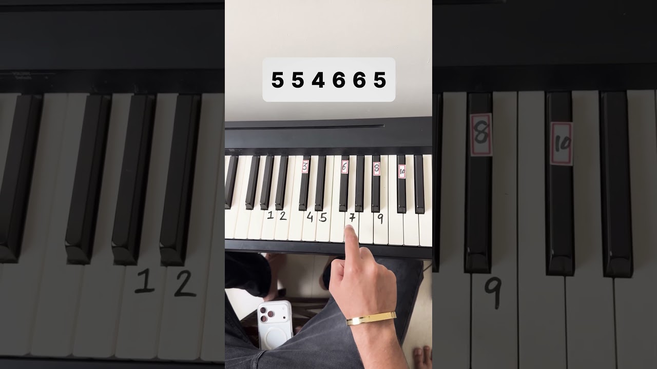 O re piya - Simple Tutorial #piano #shorts