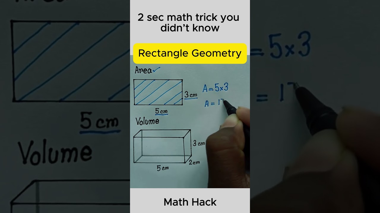 Rectangle Geometry #maths #mathskills #mathstricks #mathstricks #knowledge #mathematics #mathematics